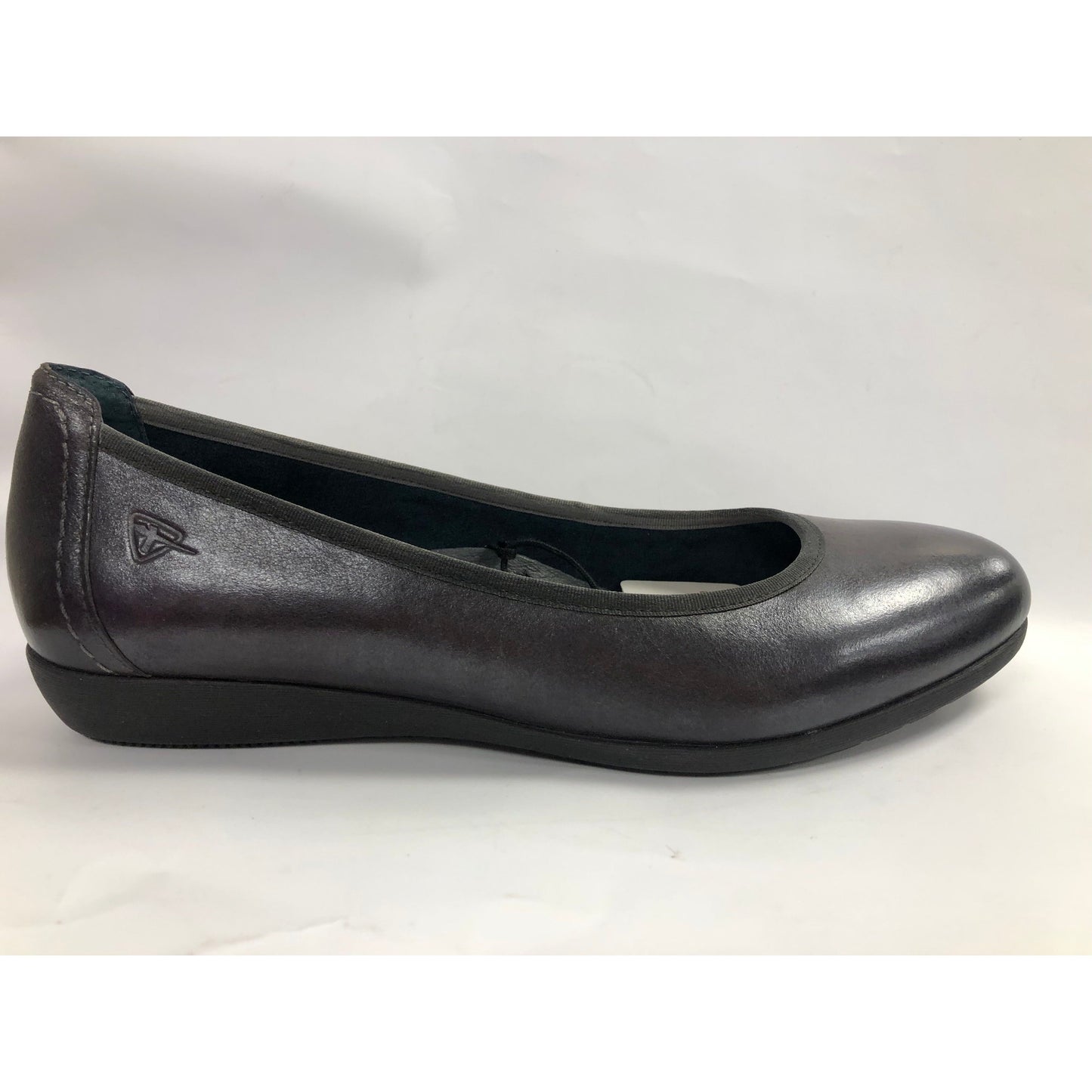 TAMARIS Graphite metall skinn pumps str41